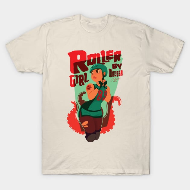 roller girl T-Shirt by melivillosa